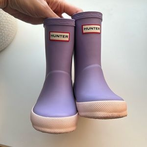Hunter rain boots size toddler 7